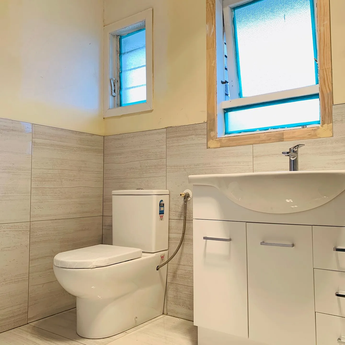 Bathroom renovation completed by Goodman Painters and Decorators